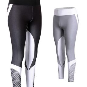 Training tights with elastic waistband