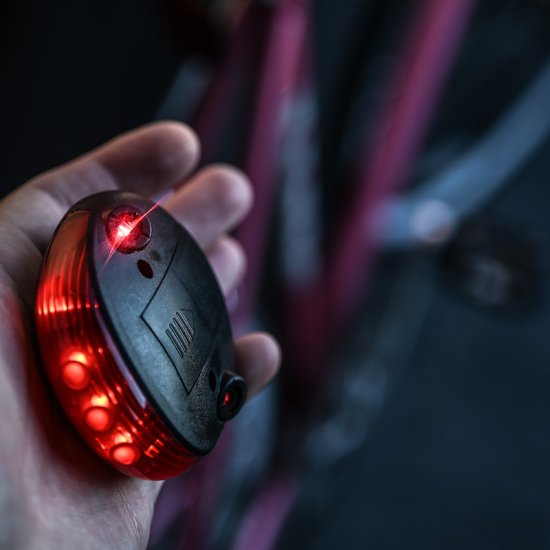 Bicycle lamp with laser - Click Image to Close