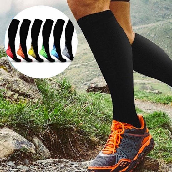 Compression socks - 6 pair (Original) - Click Image to Close