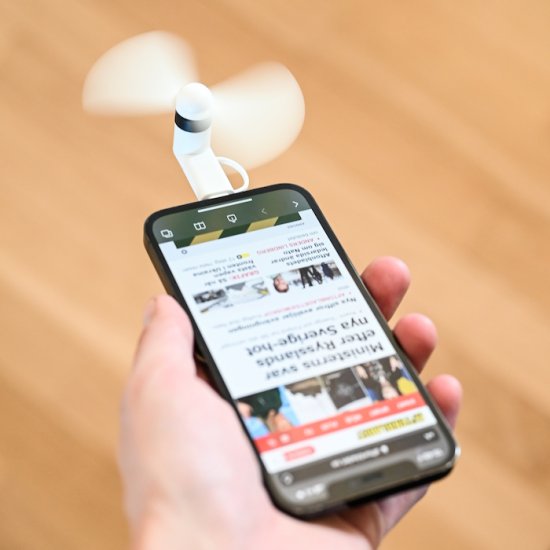 Mini-fan for iPhone och Android - Click Image to Close