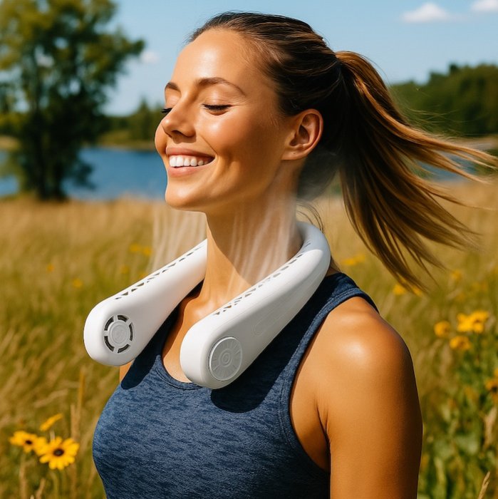 Neck and face fan USB