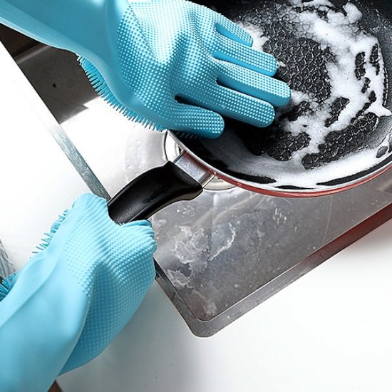 Dishwashing gloves (1 pair) - Click Image to Close