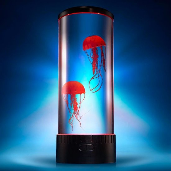 LED lamp with jellyfish - Click Image to Close