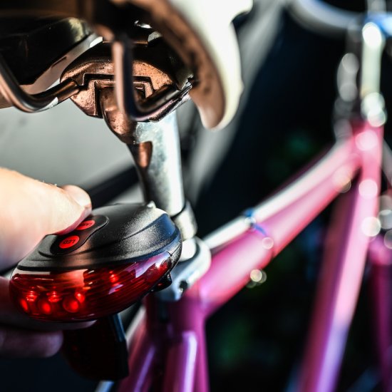Bicycle lamp with laser - Click Image to Close