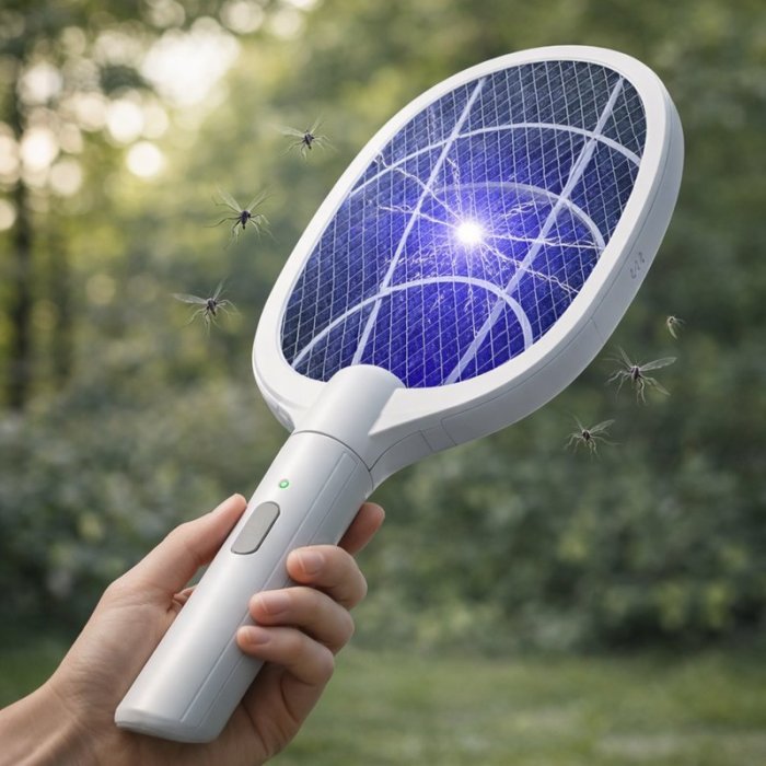Mosquito trap with built-in battery