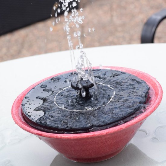 Fountain with solar cells - Click Image to Close
