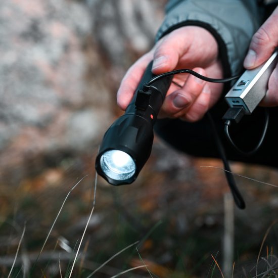 LED Flashlight - Rechargeable (USB) - Click Image to Close