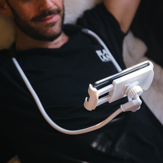 Mobile holder for the neck - hands-free - Click Image to Close