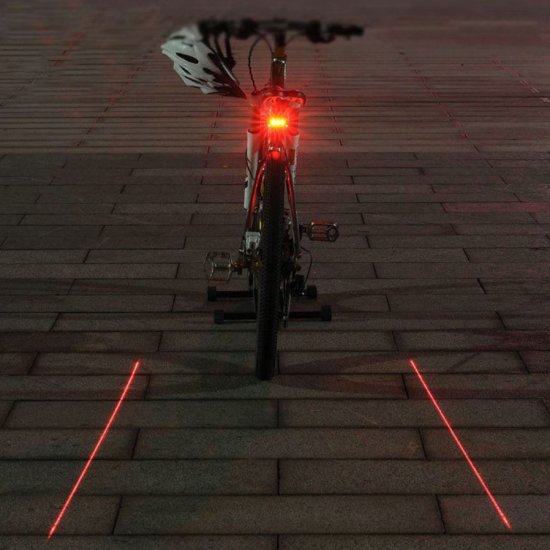 Bicycle lamp with laser - Click Image to Close