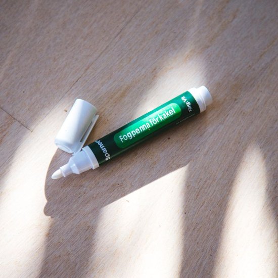Grout pen for tiles - Click Image to Close