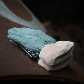 Lined touch gloves for ladies