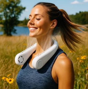 Neck and face fan USB
