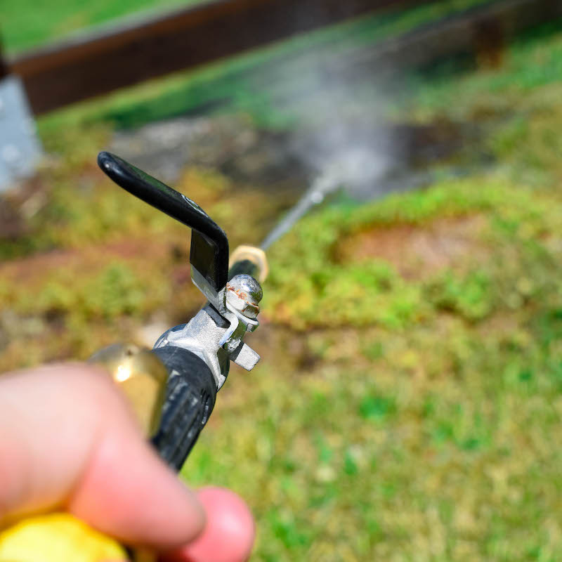 High pressure for the garden hose