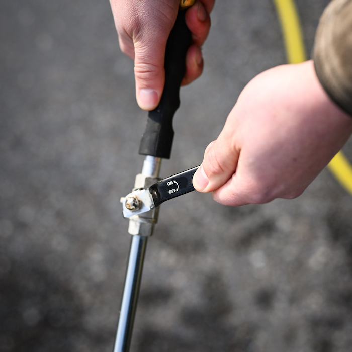 High pressure for the garden hose
