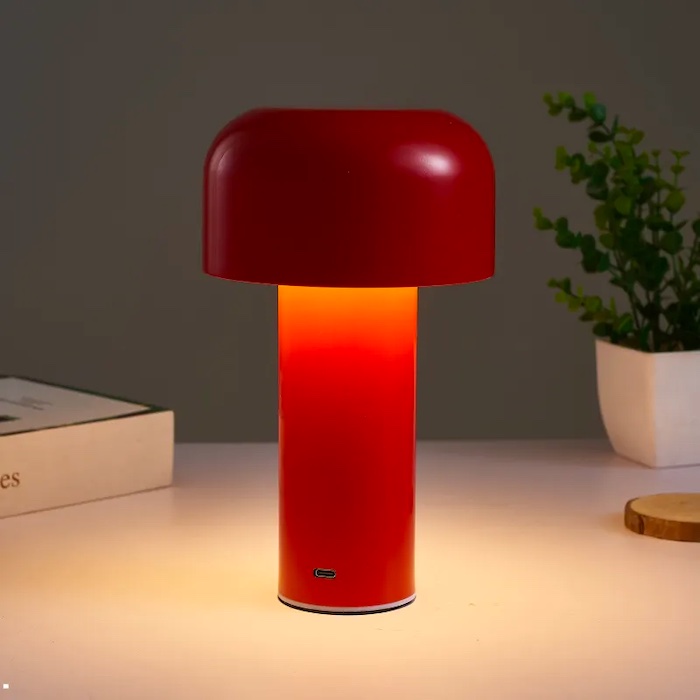Wireless table lamp with dimmer