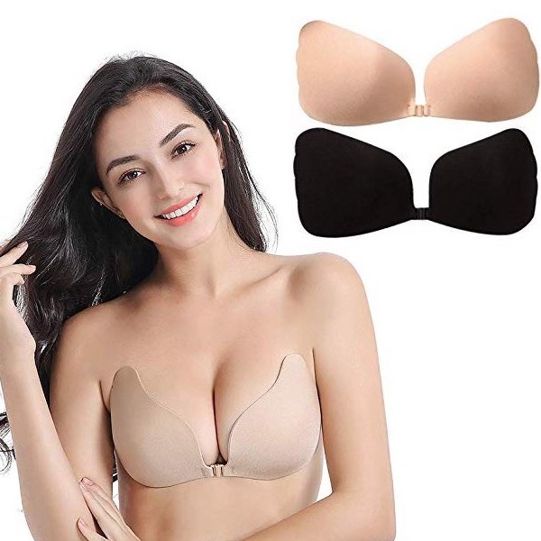 Self-adhesive bra with push-up
