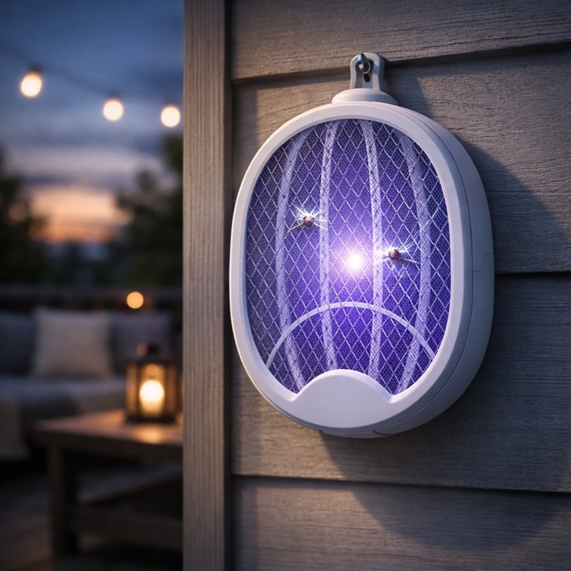 Mosquito trap with built-in battery