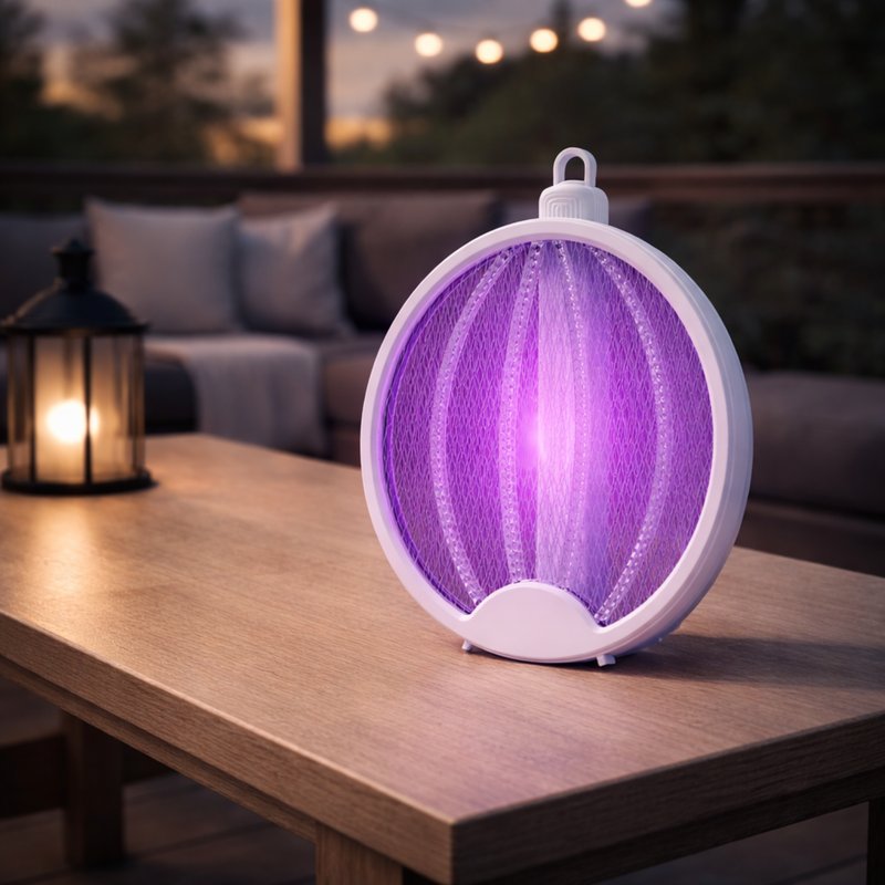 Mosquito trap with built-in battery