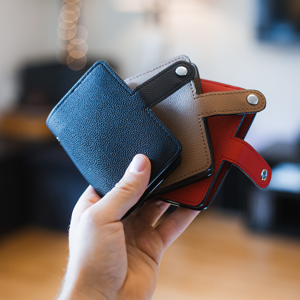 Cardholder for 24 cards in leather