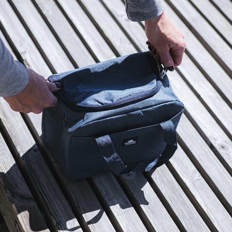 Cooling bag in soft fabric