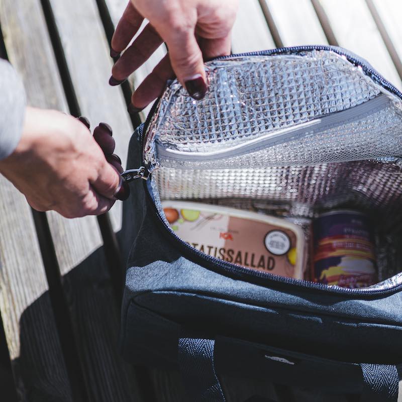 Cooling bag in soft fabric