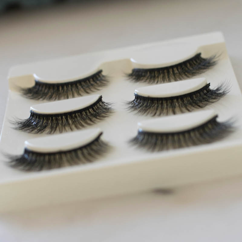 Natural false eyelashes (3 pairs)