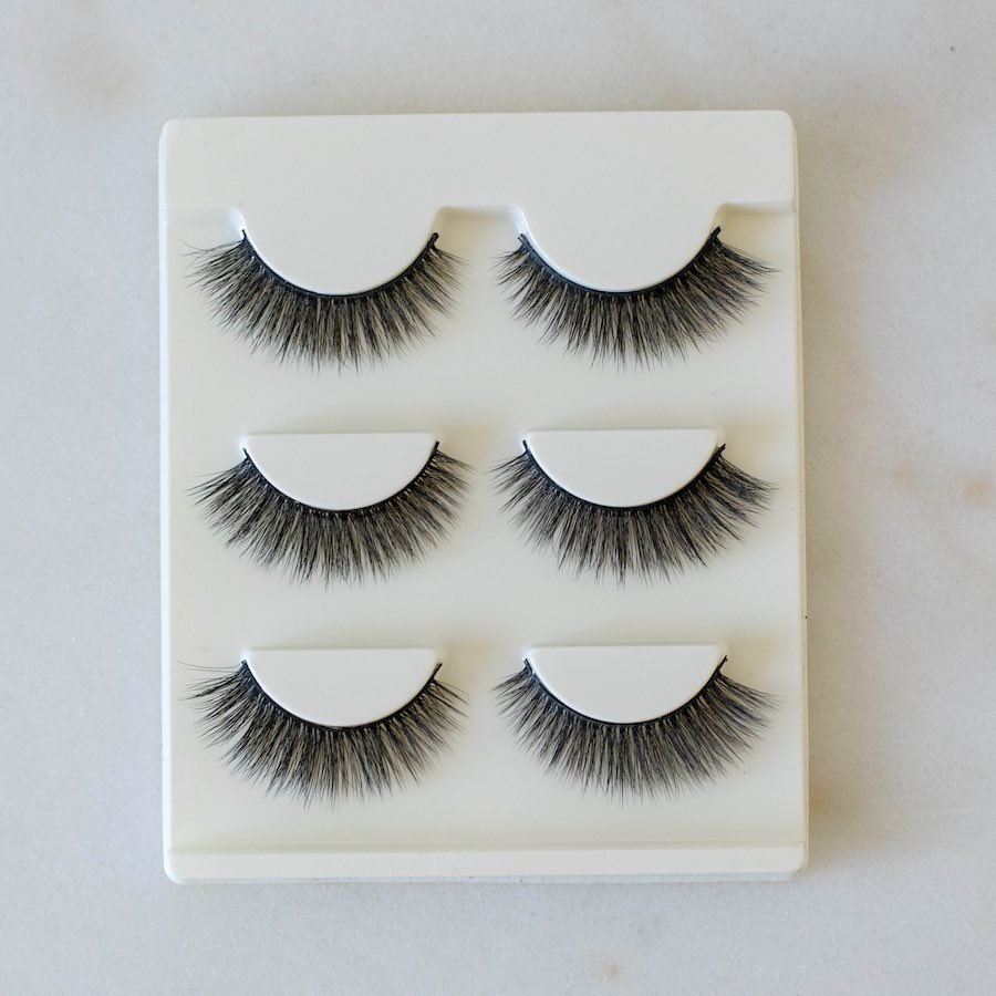 Natural false eyelashes (3 pairs)