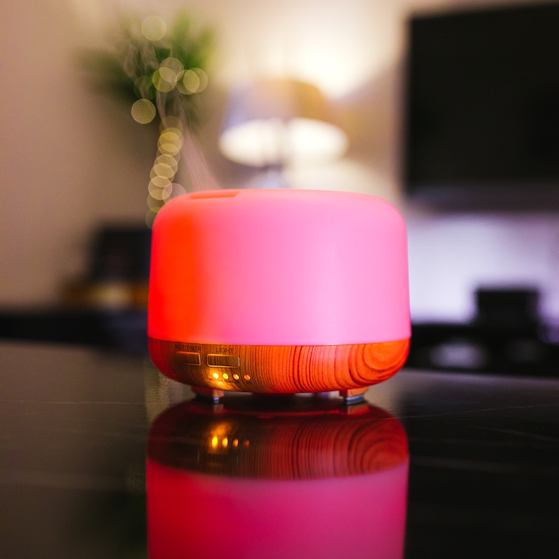 Humidifier with LED lighting