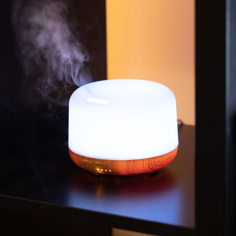 Humidifier with LED lighting