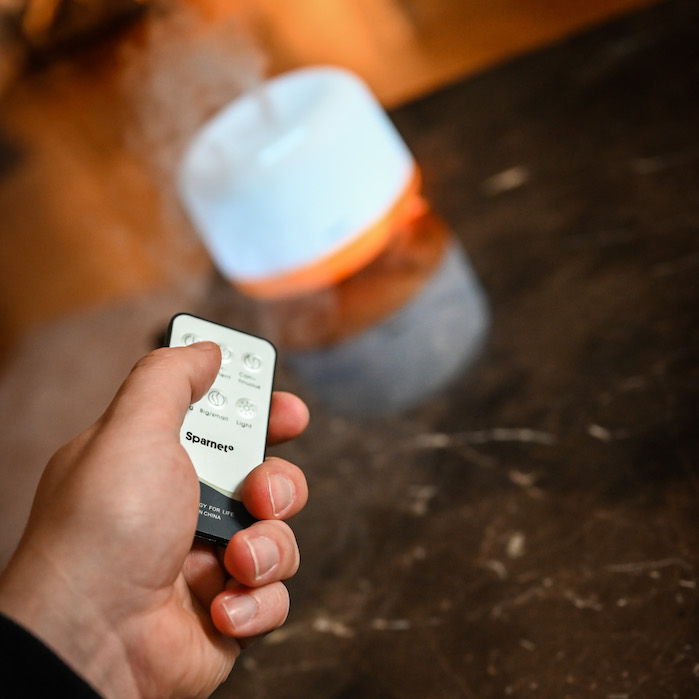 Humidifier with LED lighting