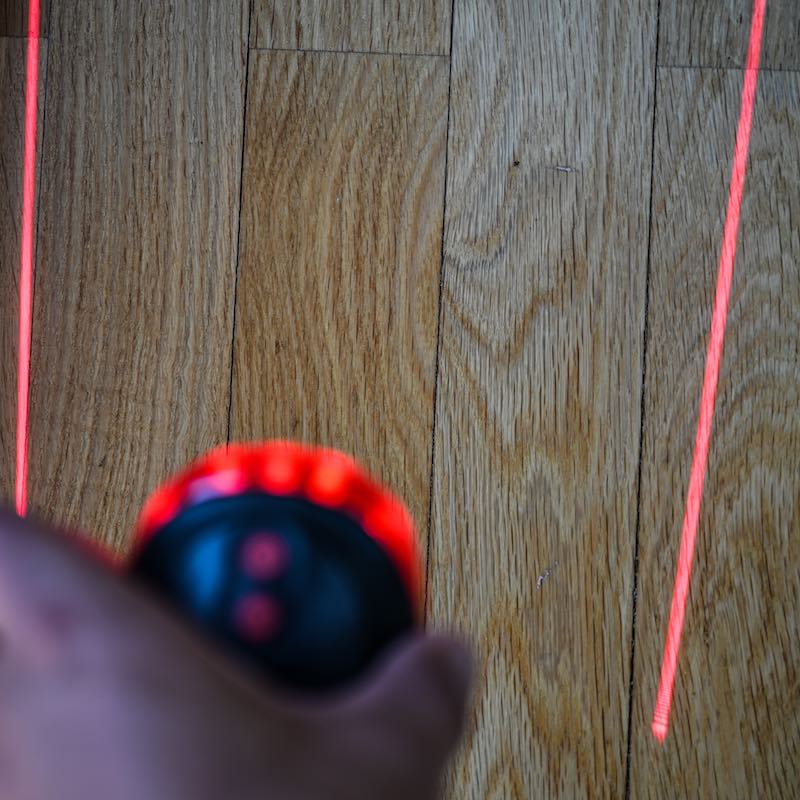 Bicycle lamp with laser