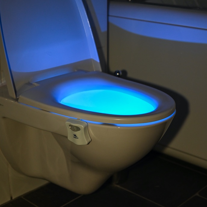 LED lighting for the toilet