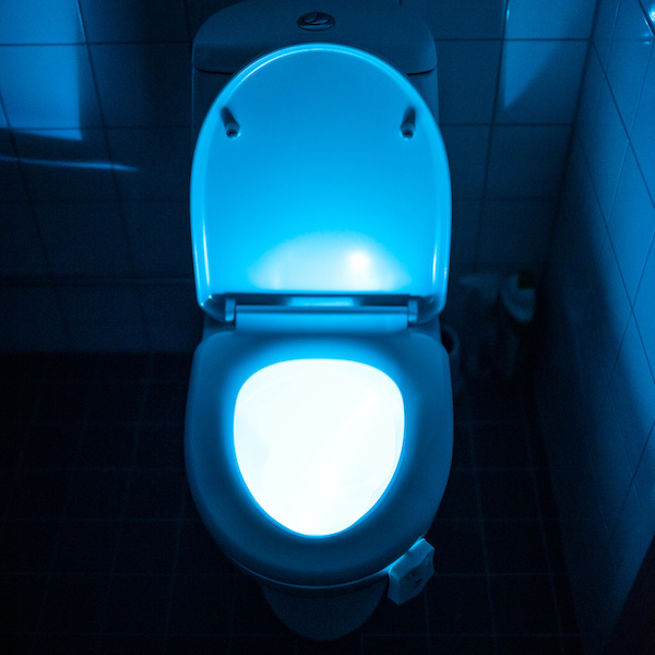 LED lighting for the toilet
