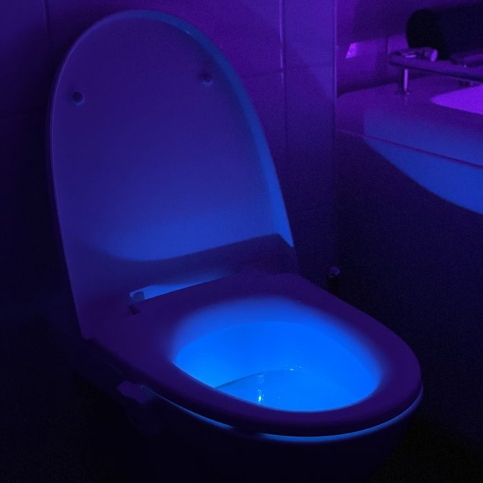 LED lighting for the toilet
