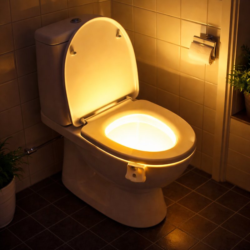 LED lighting for the toilet