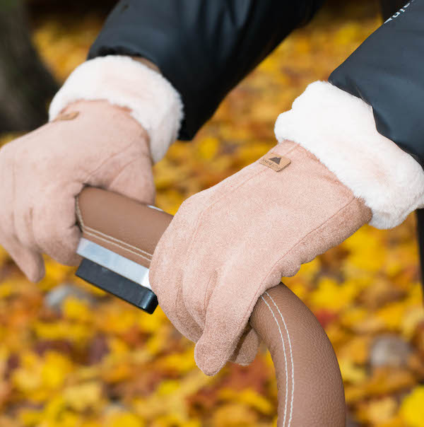 Lined touch gloves for ladies