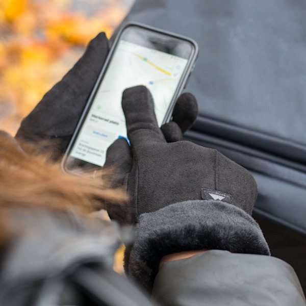 Lined touch gloves for ladies