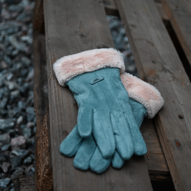 Lined touch gloves for ladies